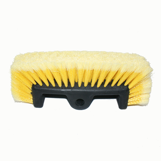 11" Water Flow Thru Dip Car Wash Brush Head with Soft Bristle for Auto RV Truck Boat Camper Exterior Washing Cleaning (Brush with 60" Handle)