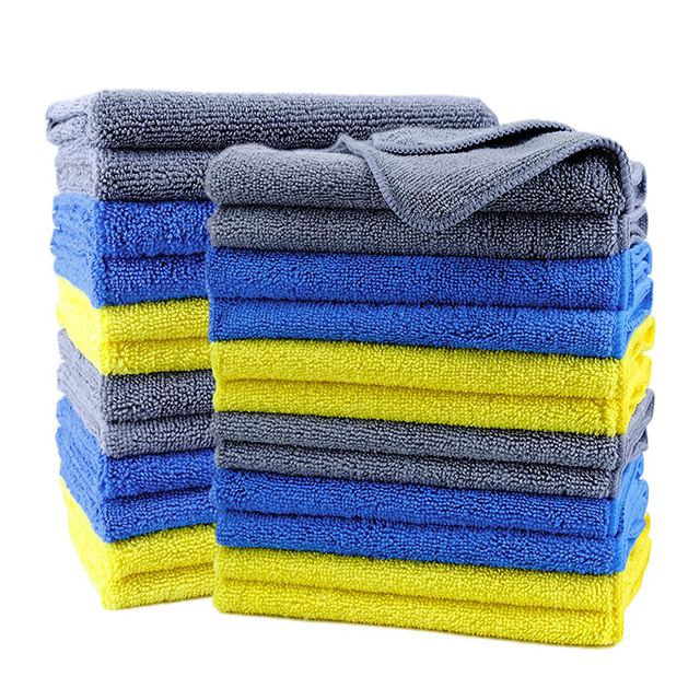 Microfiber Cleaning Cloths, Soft Absorbent Towel, Quick Drying Car Wash Towel, Embroidered gym towel